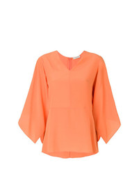 Оранжевая блузка с длинным рукавом от Etro