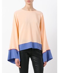 Оранжевая блузка с длинным рукавом от Etro