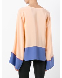 Оранжевая блузка с длинным рукавом от Etro