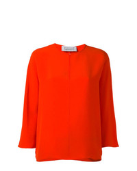 Оранжевая блузка с длинным рукавом от Gianluca Capannolo