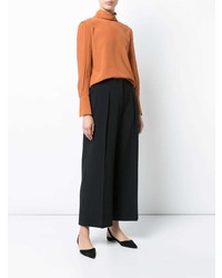 Оранжевая блузка с длинным рукавом от Chloé