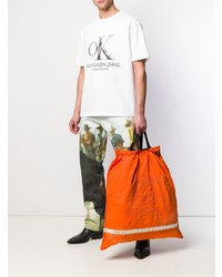 Мужская оранжевая большая сумка от Calvin Klein 205W39nyc