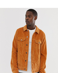 Мужская оранжевая вельветовая куртка-рубашка от ASOS DESIGN