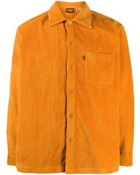 Мужская оранжевая вельветовая рубашка с длинным рукавом от Levi's
