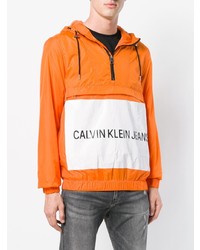 Мужская оранжевая ветровка от CK Jeans