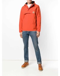 Мужская оранжевая ветровка от Carhartt Heritage