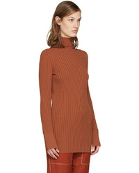 Женская оранжевая водолазка от Stella McCartney