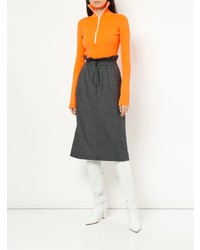 Женская оранжевая водолазка от Tibi