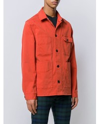 Мужская оранжевая джинсовая куртка-рубашка от PS Paul Smith