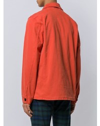 Мужская оранжевая джинсовая куртка-рубашка от PS Paul Smith