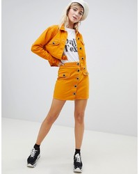 Женская оранжевая джинсовая куртка от ASOS DESIGN