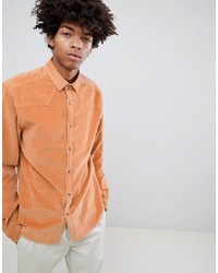 Мужская оранжевая джинсовая рубашка от ASOS DESIGN