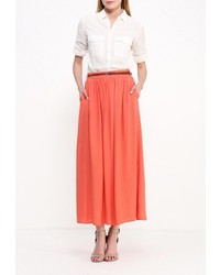 Оранжевая длинная юбка от Bruebeck