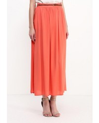 Оранжевая длинная юбка от Bruebeck