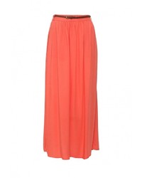 Оранжевая длинная юбка от Bruebeck