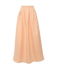 Оранжевая длинная юбка