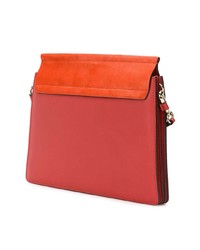 Оранжевая замшевая сумка через плечо от Chloé