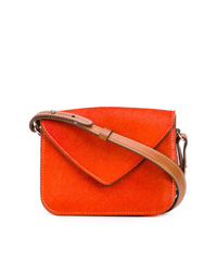 Оранжевая замшевая сумка через плечо от Holland & Holland
