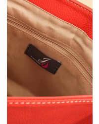 Оранжевая замшевая сумка через плечо от Jane Shilton