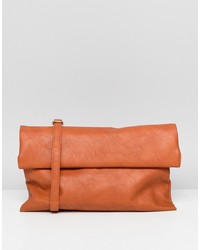Оранжевая замшевая сумка через плечо от Yoki Fashion