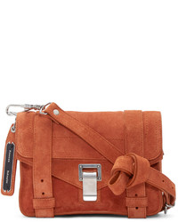 Женская оранжевая замшевая сумка от Proenza Schouler