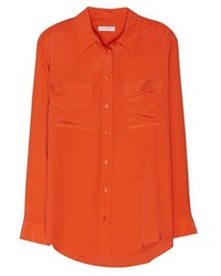Оранжевая классическая рубашка