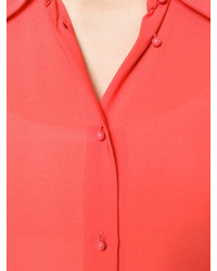 Женская оранжевая классическая рубашка от Emilio Pucci