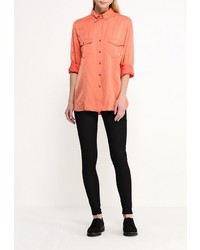 Женская оранжевая классическая рубашка от Trussardi Jeans
