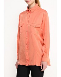 Женская оранжевая классическая рубашка от Trussardi Jeans