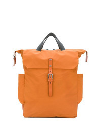 Мужская оранжевая кожаная большая сумка от Ally Capellino