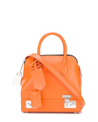 Оранжевая кожаная большая сумка от Calvin Klein 205W39nyc