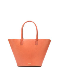 Оранжевая кожаная большая сумка от Mansur Gavriel