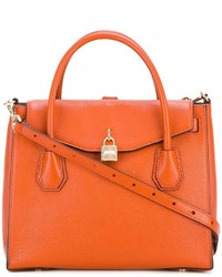 Оранжевая кожаная большая сумка от MICHAEL Michael Kors