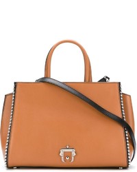 Оранжевая кожаная большая сумка от Paula Cademartori