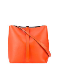 Оранжевая кожаная большая сумка от Proenza Schouler