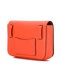 Оранжевая кожаная поясная сумка от Marc Jacobs