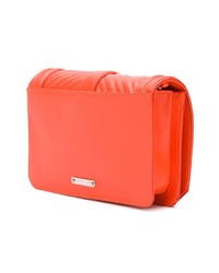 Оранжевая кожаная стеганая сумка через плечо от Rebecca Minkoff
