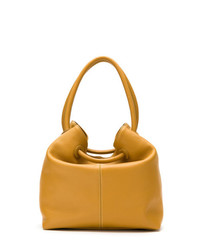 Оранжевая кожаная сумка-мешок от Mara Mac
