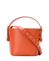Оранжевая кожаная сумка-мешок от Nico Giani