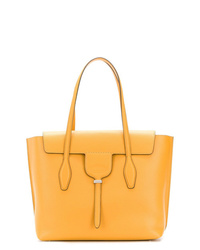 Оранжевая кожаная сумка-саквояж от Tod's