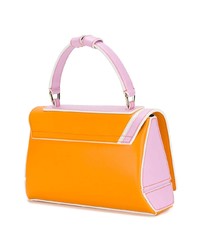 Оранжевая кожаная сумка через плечо от Emilio Pucci