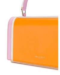 Оранжевая кожаная сумка через плечо от Emilio Pucci