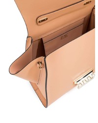 Оранжевая кожаная сумка через плечо от Zac Zac Posen