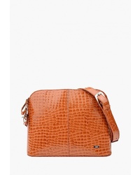 Оранжевая кожаная сумка через плечо от Esse