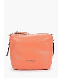 Оранжевая кожаная сумка через плечо от Fiato Dream