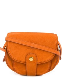 Оранжевая кожаная сумка через плечо от Jerome Dreyfuss