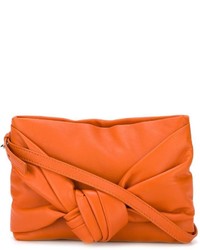 Оранжевая кожаная сумка через плечо от McQ by Alexander McQueen