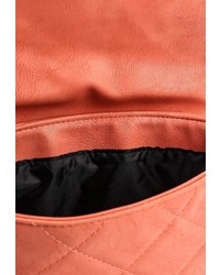 Оранжевая кожаная сумка через плечо от Modis