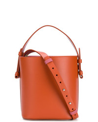 Оранжевая кожаная сумка через плечо от Nico Giani