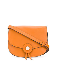Оранжевая кожаная сумка через плечо от Tila March
